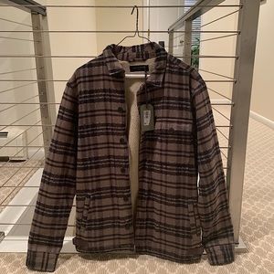 New Allsaints Beulah Sherpa lined shirt